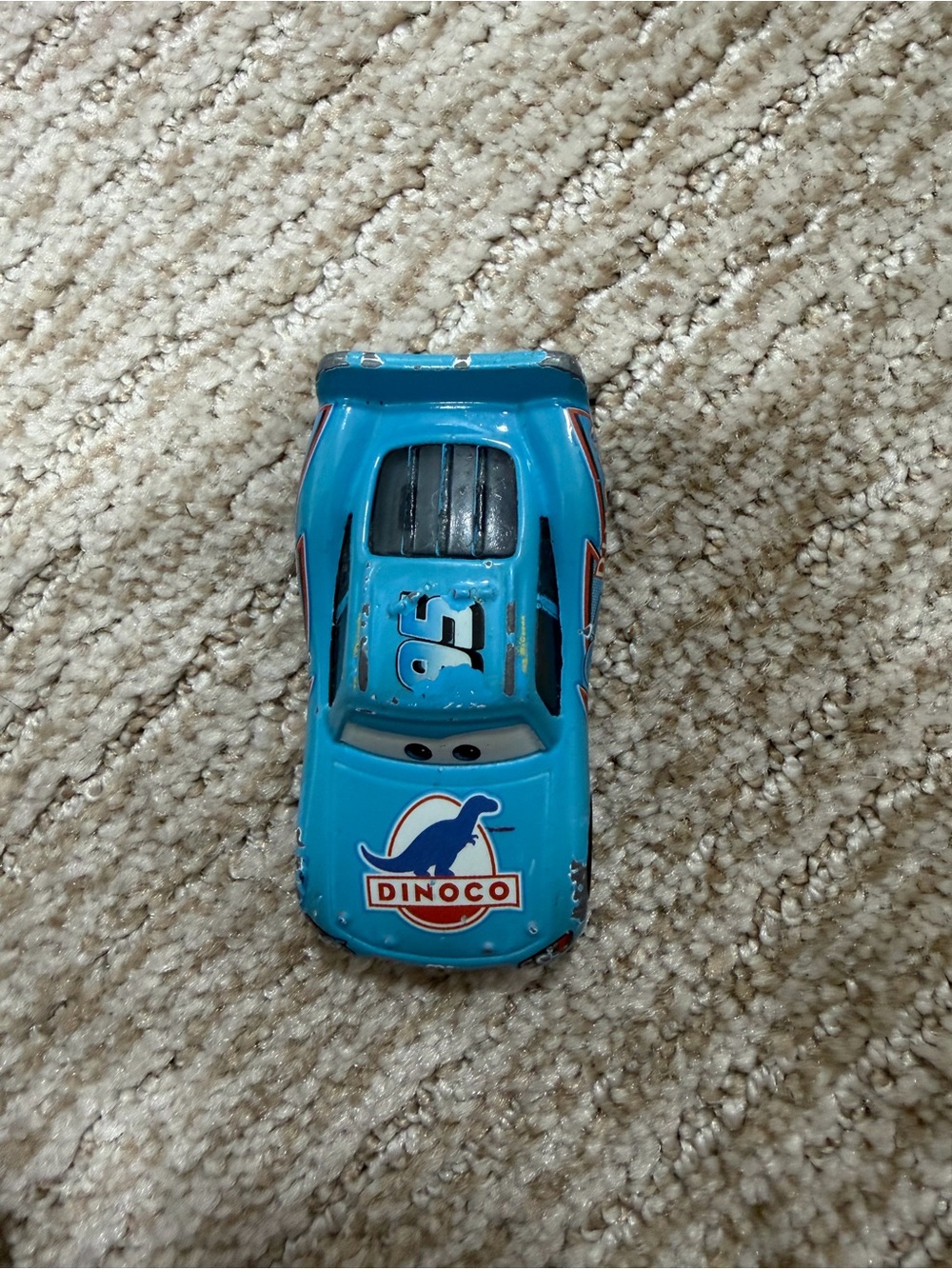 Disney Blue Dinoco Lightning-Inspired Toy Race Car
